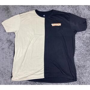 Launder Savage T-Shirt Tiger Vibes Black & Cream Sz 4XL Tokyo Japan Streetwear